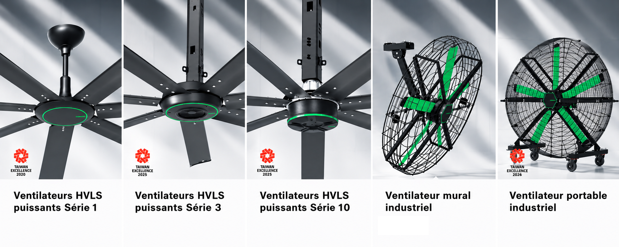 Gamme HVLS Sunon (Fantronic)