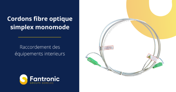 Cordons fibre optique simplex monomode